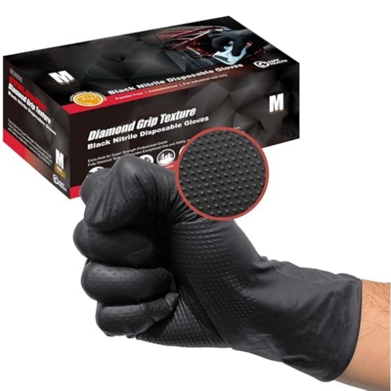 Garden Gloves - 8 Mil Heavy Duty Zwarte Nitril