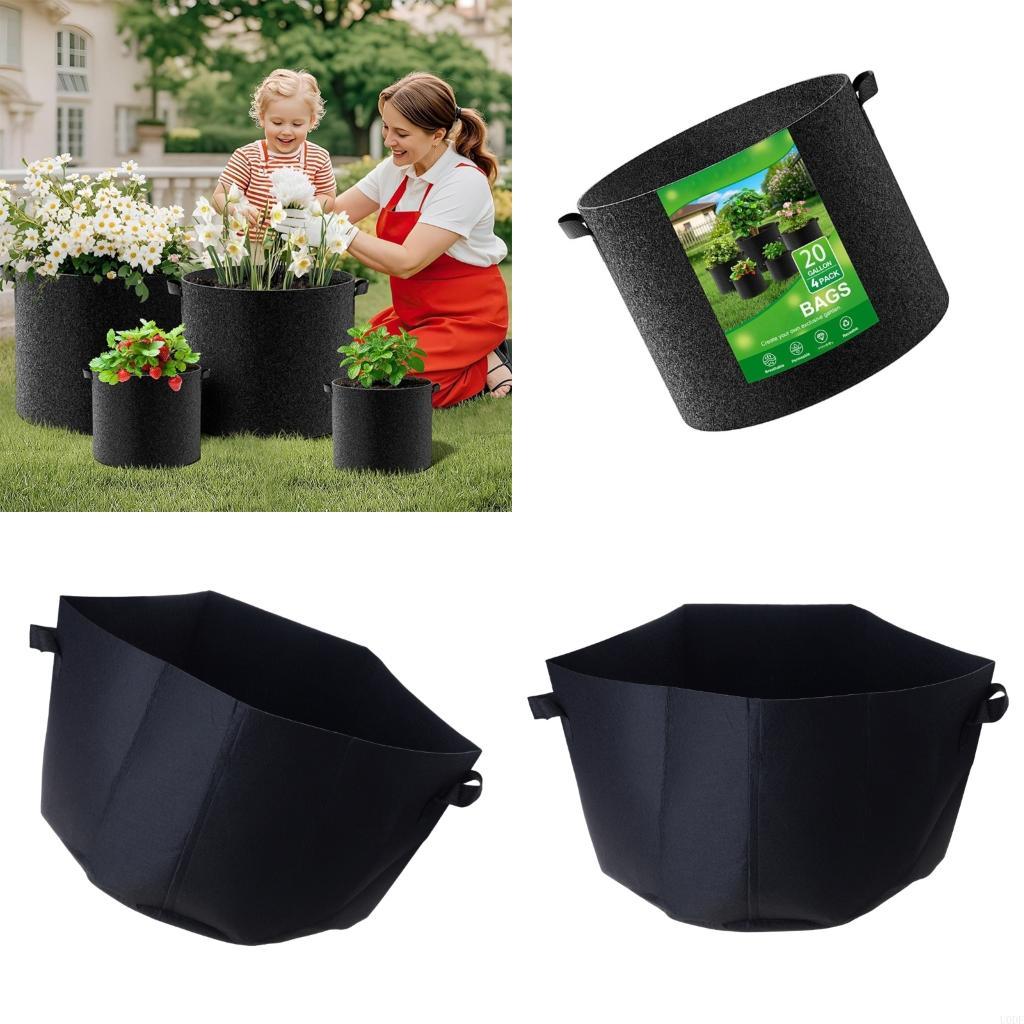 Grow Bag - Premium stoffen plantenzakken Verdikte materialen Tuinpotten