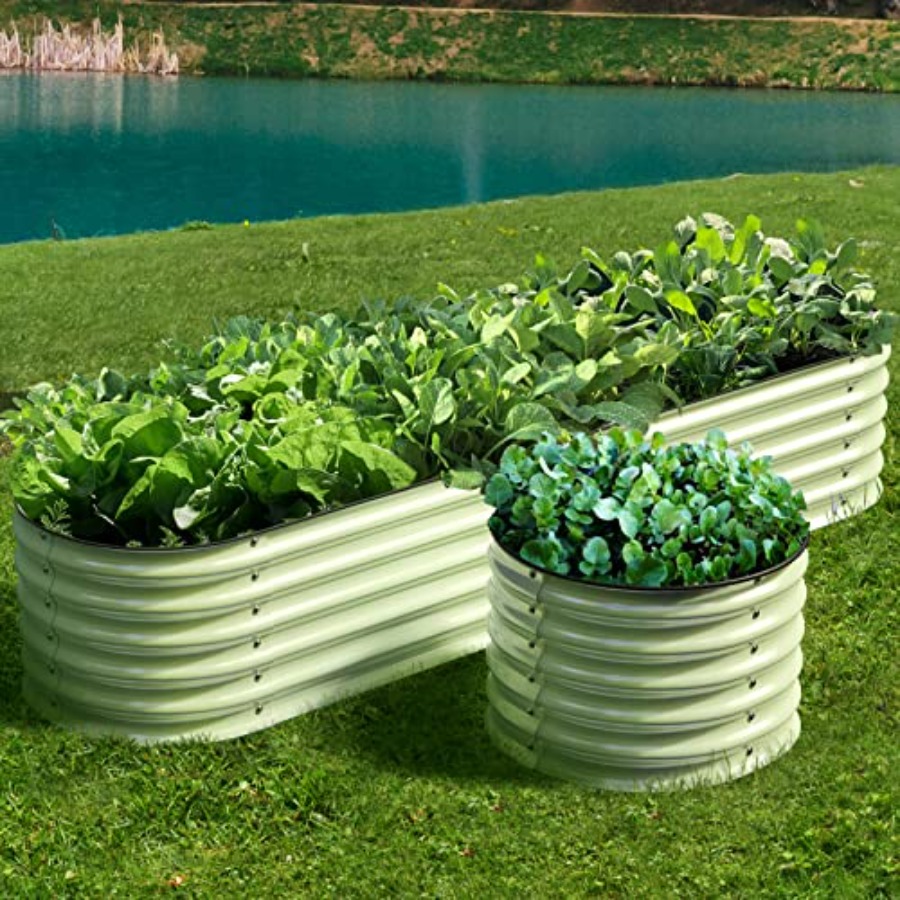 Raised Garden Bed - Modulaire, verrijpte tuinbedden van gegalvaniseerd staal