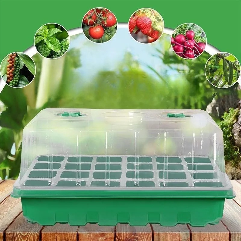 Seed Starter Tray - 1/5-delige zaaitrayset - 24-cellige kweekbak met