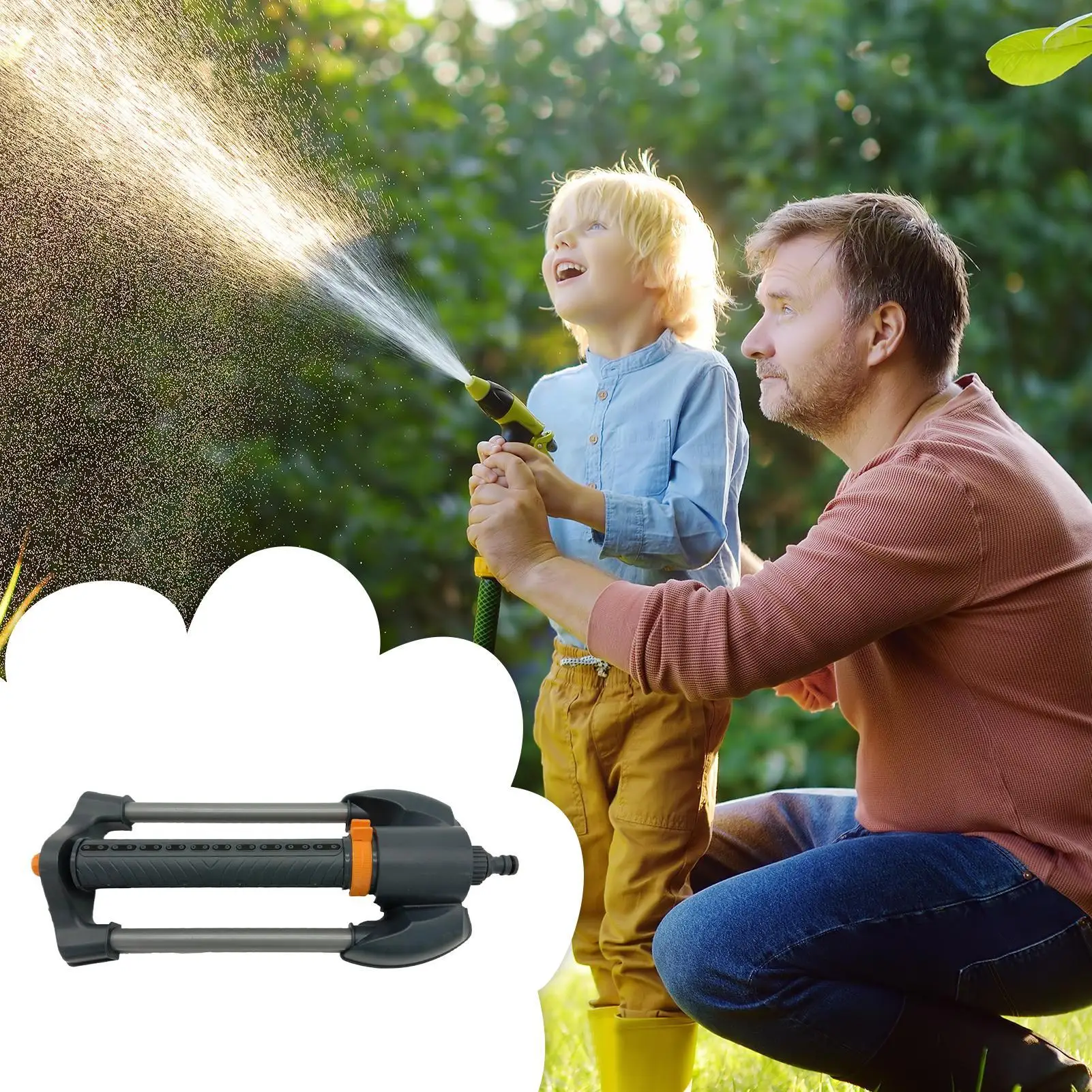 Raised Garden Bed - Water sprinkler oscillerende tuinsproeier voor buiten,