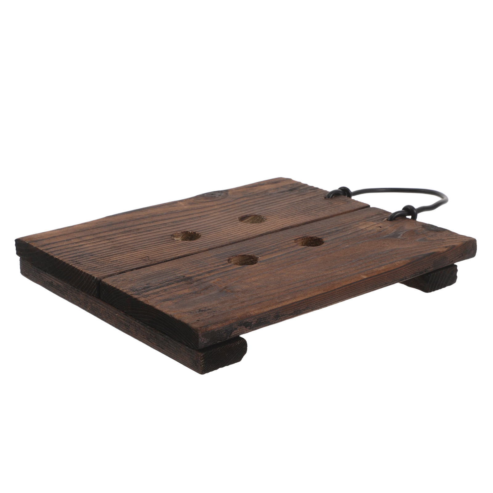 Vertical Planter - Montageplank voor hertenhorntandvaren, van gecarboniseerd hout,