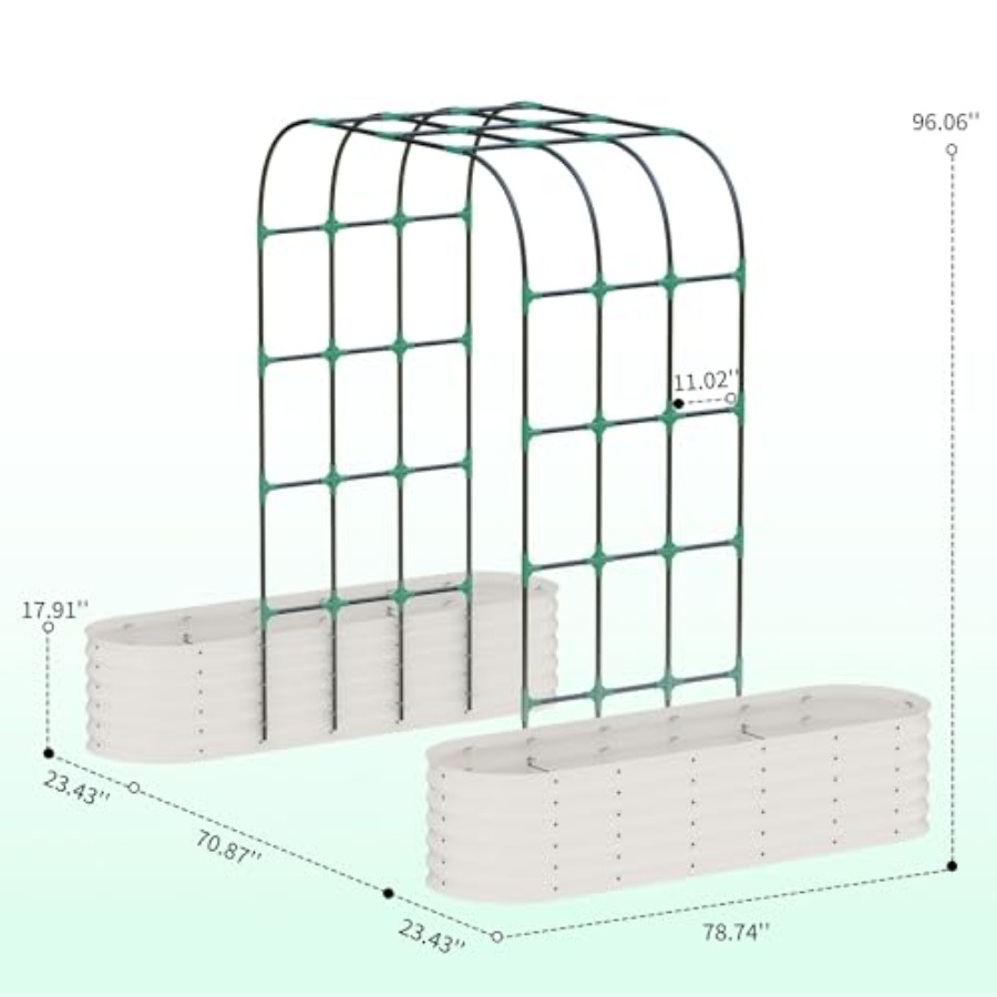 96 cm hoge gegalvaniseerde ver - Vertical Planter recensie en prijs